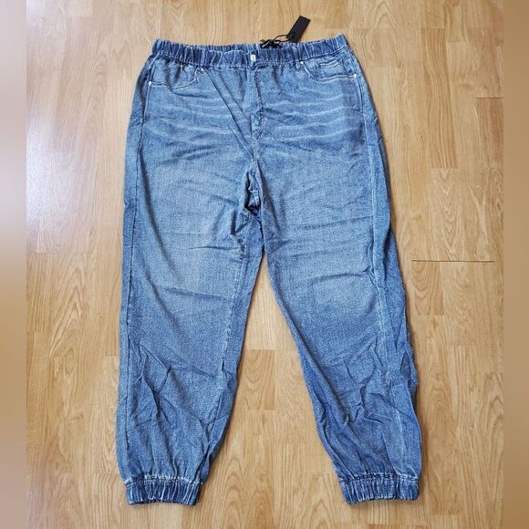 NEW! Blank NYC | 'Overthink It' Denim Jogger Pants - size 3X - Picture 4 of 13